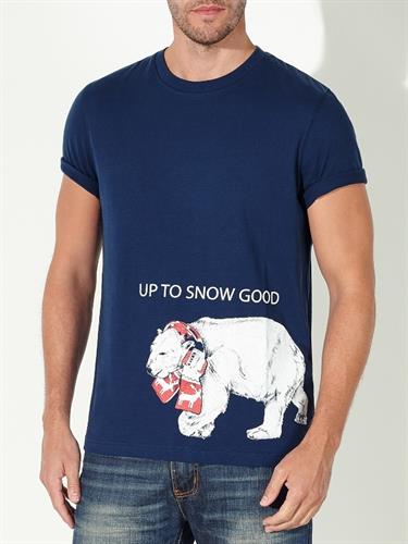 organic cotton navy blue t-shirt